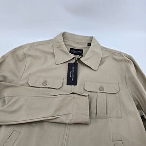 Slate & Stone Zip Up Mechanic Jacket Mens City Collection Khaki Medium NWT